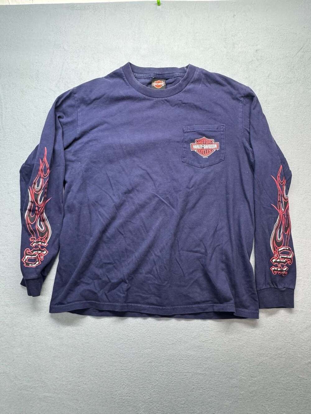 Harley-Davidson Chicago Glenview IL Long Sleeve T-Shirt Size L